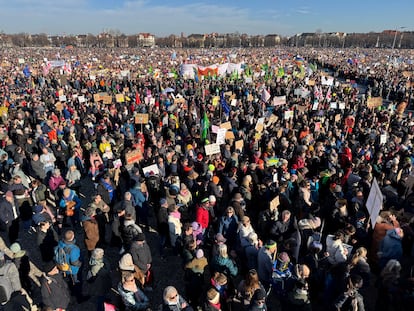 Manifestacion contra la extrema derecha Munich