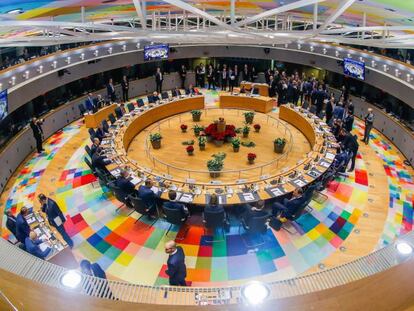 Vista general de la reunión de la segunda jornada de la cumbre de la UE, el 14 de diciembre en Bruselas.