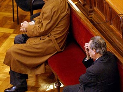 Lluís Pascual Estevill (izquierda) y Joan Piqué Vidal, durante un juicio.