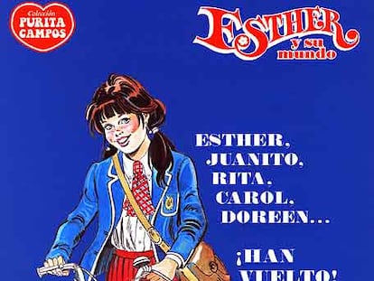 Portada de uno de los libros de aventuras de <i>Esther y su mundo</i>, que ahora se reeditan.