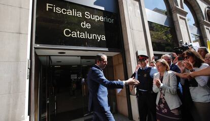 Marc Solsona, després de declarar davant la Fiscalia.