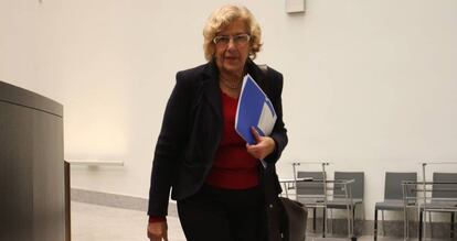 Carmena en el pleno del pasado jueves.