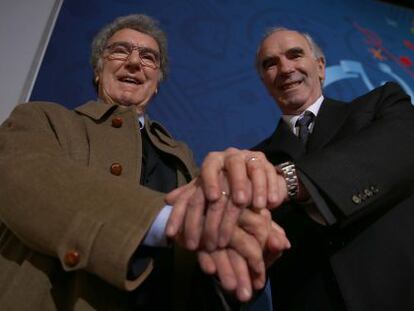 Dino Zoff y Jos&eacute; &Aacute;ngel Iribar.