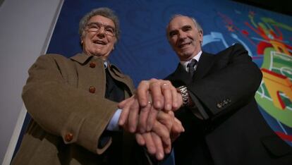 Dino Zoff y Jos&eacute; &Aacute;ngel Iribar.