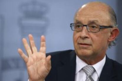 El ministro de Hacienda y Administraciones P&uacute;blicas, Crist&oacute;bal Montoro. 