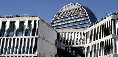 Sede de BBVA en Madrid, el edificio de La Vela