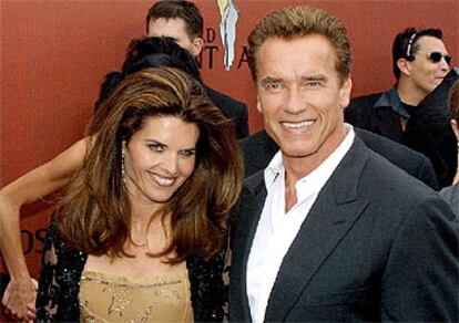 Arnold Schwarzenegger con su esposa, la periodista Maria Shriver Kennedy.