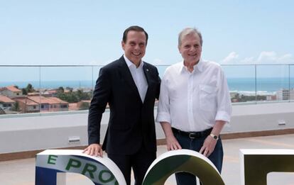 João Doria e Tasso Jereissati em Fortaleza.