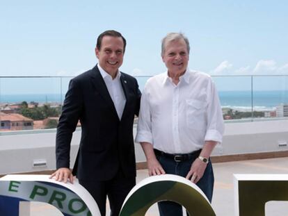 João Doria e Tasso Jereissati em Fortaleza.