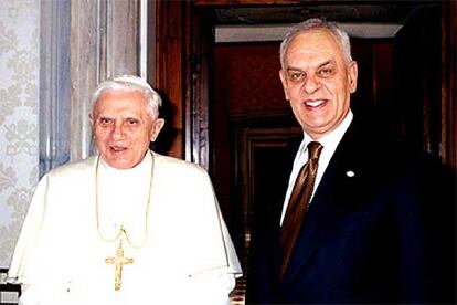 Marcello Pera y Benedicto XVI, en el Vaticano el pasado 4 de marzo.