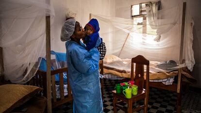 Un centro de atención a víctimas del ébola en República Democrática del Congo.