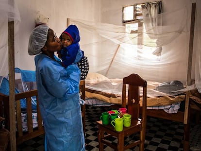 Un centro de atención a víctimas del ébola en República Democrática del Congo.