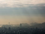 Contaminacion en Barcelona. Polucion, Vistas, panoramica