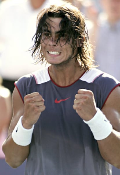 Rafael Nadal, en uno de sus expresivos gestos.