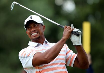 Tiger, durante la segunda jornada.
