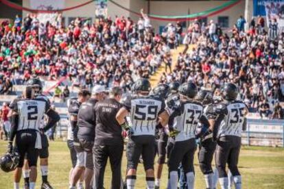 Corinthians Steamrollers se prepara para jogar contra o Lusa Lions.