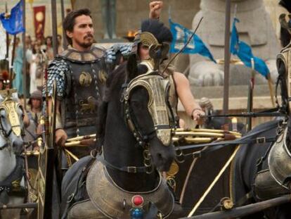 Christian Bale, en una imagen de la películas 'Exodus: dioses y reyes'.