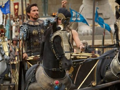 Christian Bale, em uma imagem dos filmes 'Êxodo: deuses e reis'.