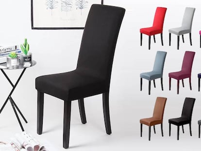 Cuida y decora las sillas de casa con las fundas elásticas multicolores más vendidas en Amazon