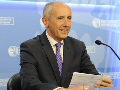 El portavoz del Gobierno vasco, Josu Erkoreka