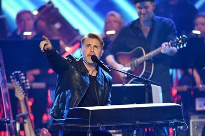 Gary Barlow, en un concierto de Take That, en octubre de 2023, en Leipzig (Alemania).