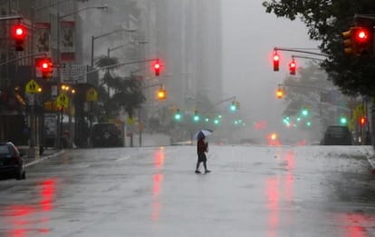 Las calles de la ciudad de los rascacielos, casi desiertas