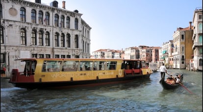 El nuevo vaporetto del arte de Venecia.