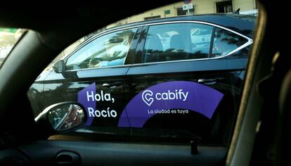 Un coche del servicio Cabify.