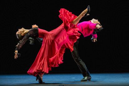 Una escena del Ballet Nacional de España en la función 'Ritmos', en los Teatros del Canal.