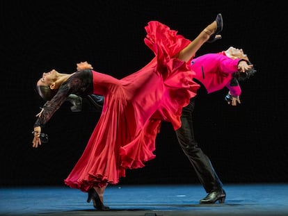 Una escena del Ballet Nacional de España en la función 'Ritmos', en los Teatros del Canal.