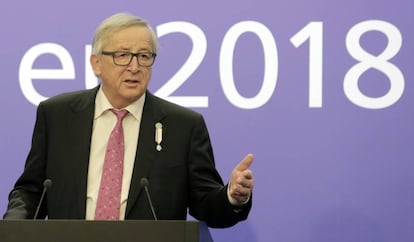 El presidente de la CE, Jean-Claude Juncker. (AP Photo/Valentina Petrova)