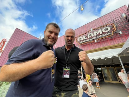 Kike Narcea (l) and Mario Mayo, in Austin.