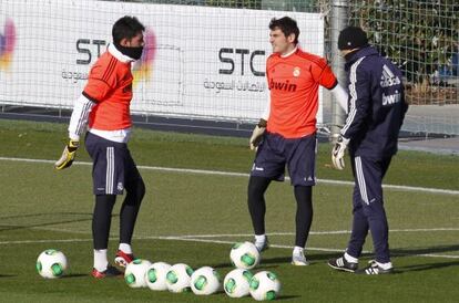 Adán y Casillas en Valdebebas.