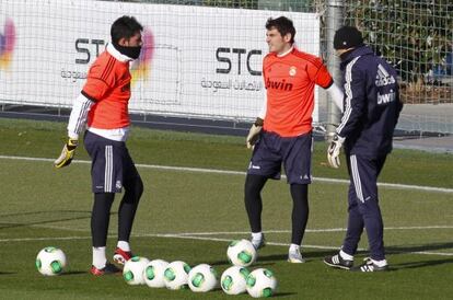 Adán y Casillas en Valdebebas. 