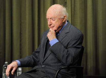 Norman Lloyd, en un coloquio sobre su carrera en 2015 en la fundación del SAG, el Sindicato de Actores, en Los Ángeles.