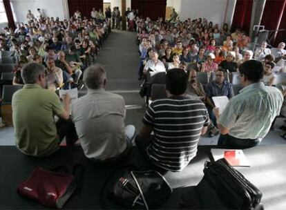 Profesores de Ciudadanía y directores de instituto, el pasado mes de octubre en Alicante.