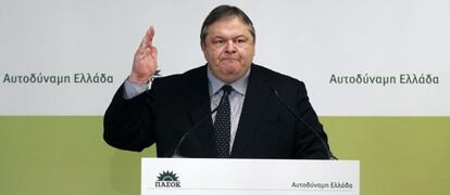 El presidente del PASOK, Evángelos Venizelos.