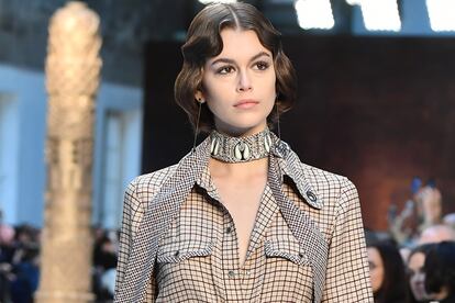 Kaia Gerber en el desfile de Chlo.