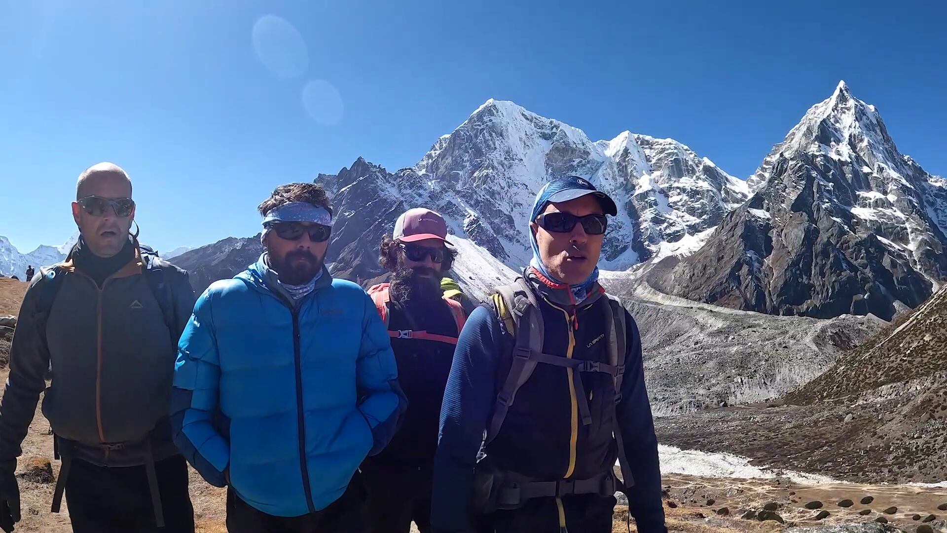 Miguel Ángel Roman, en la ladera del Everest.