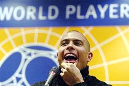 Ronaldo, en la conferencia de prensa previa a la gala.