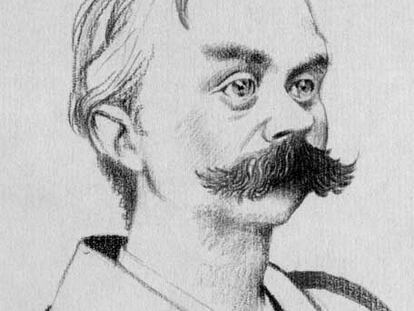 El autor francés Léon Bloy visto por Tullio Pericoli.