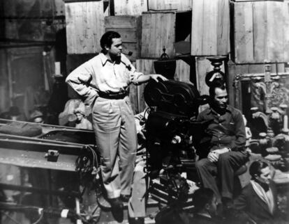 Orson Welles en el rodaje de 'Ciudadano Kane', en 1941.