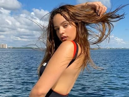 La cantante Rosalía, en una imagen de su Instagram.