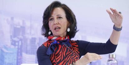 La presidenta de Banco Santander, Ana Botín, en una imagen de archivo. 