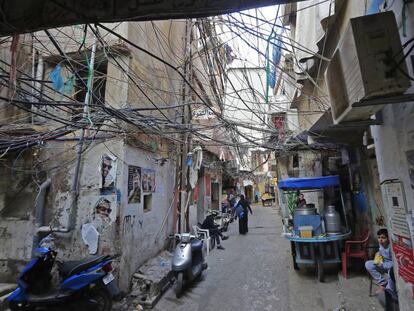 Una calle de las afueras de Beirut, el pasado 30 de enero.