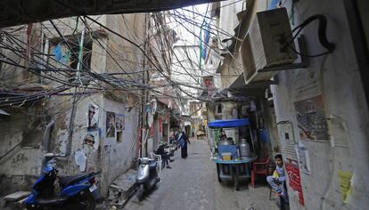 Una calle de las afueras de Beirut, el pasado 30 de enero.