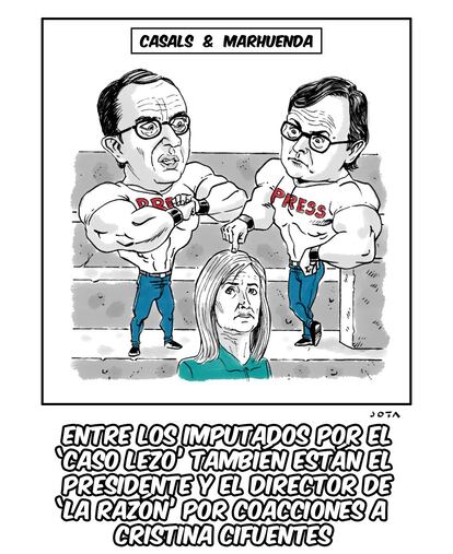 Entre los imputados por el ‘caso Lezo’ también están el presidente y el director de ‘La Razón’ por coacciones a Cristina Cifuentes.