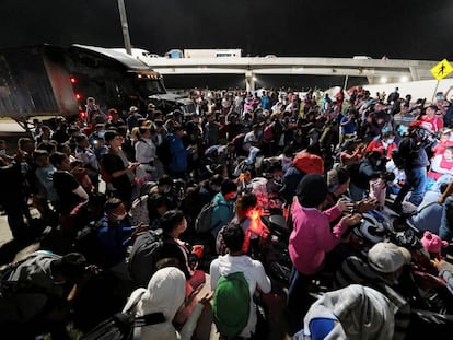 La nueva caravana de migrantes de Honduras, en imágenes