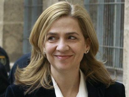 La infanta Cristina, a su llegada a los juzgados de Palma.