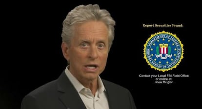 Michael Douglas en el vídeo de la campaña del FBI